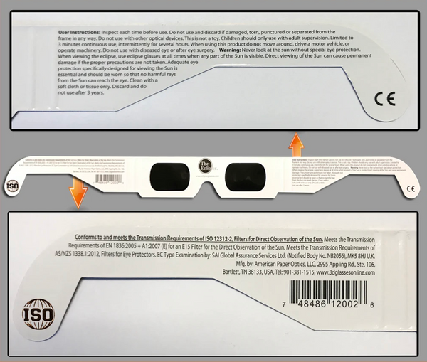LSS Eclipse Glasses, 5 pack